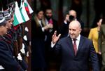 Tidligere præsident Rumen Radev fører i meningsmålingerne op til parlamentsvalget i Bulgarien søndag. REUTERS/Stoyan Nenov/File Photo Foto: Stoyan Nenov/Ritzau Scanpix
