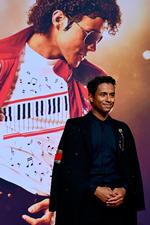 Det er Michael Jacksons nevø, 27-årige Jafaar Jackson, der spiller hovedrollen i filmen 'Michael'. Han er søn af Michael Jacksons bror Jermaine Jackson. Foto: John Macdougall/Ritzau Scanpix