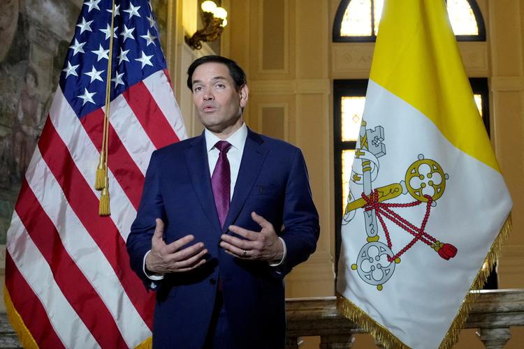 Marco Rubio er på vej til møder i Vatikanet, melder flere italienske aviser. Gregorio Borgia/Pool via REUTERS/File Photo Foto: Gregorio Borgia/Ritzau Scanpix
