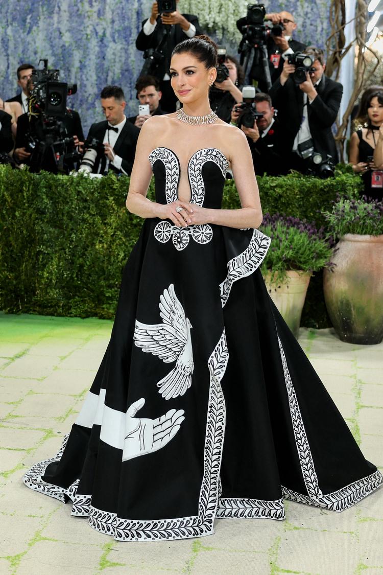 Skuespilleren Anne Hathaway, der er aktuel i 'The Devil Wears Prada 2'. Foto: Daniel Cole/Ritzau Scanpix