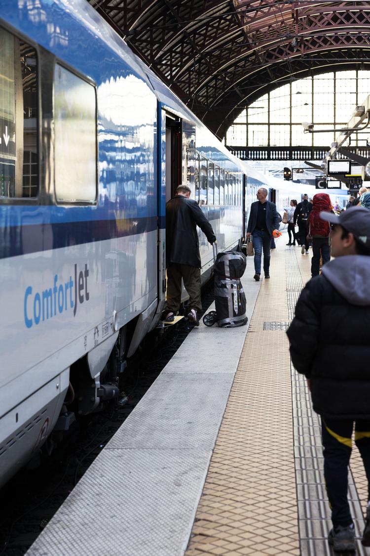 Nu er også Prag blevet en destination for danske togrejsende med Ceské dráhys rute, der også stopper i Hamburg, Berlin og Dresden. Foto: Cecilie Baden