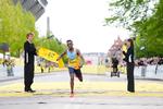 Tadesse Kassa kommer først over målstregen ved Copenhagen Marathon. Foto: Claus Bech/Ritzau Scanpix