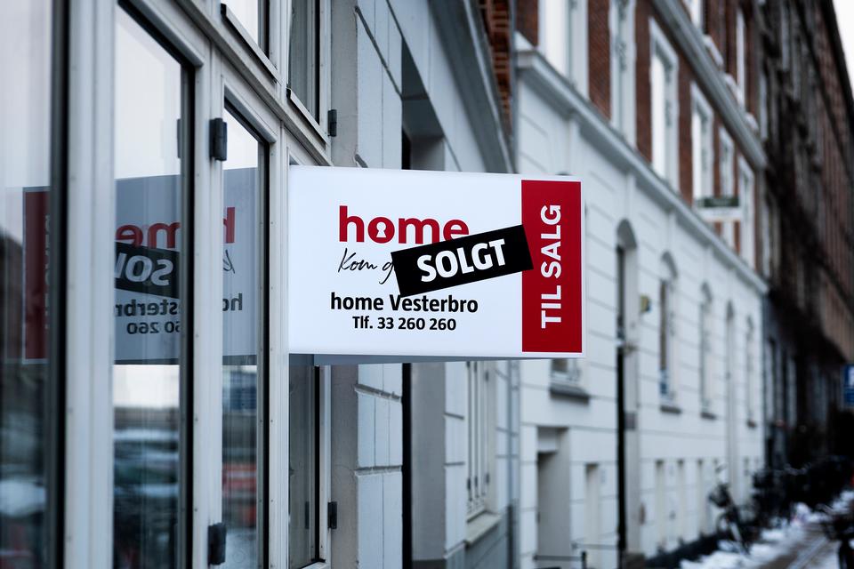 Udbuddet af huse til salg stiger på landsplan