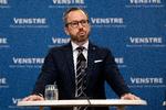 Jakob Ellemann-Jensen ses her på det pressemøde, hvor han meddelte, at han trak sig som formand for Venstre. Foto: Finn Frandsen