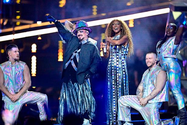 Britiske Boy George stillede op for San Marino, men 80'er-legenden, der er kendt for sange som 'Karma Chameleon' og 'Do You Really Want to Hurt Me', gik ikke videre. Foto: Tobias Schwarz/Ritzau Scanpix