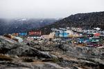 Præsident Donald Trump og hans Grønlands-udsending, Louisianas guvernør Jeff Landry, blev til grin, da USA i februar ville sende et gigantisk hospitalsskib til Grønland. Men borgmesteren i Ilulissat ler ikke.  Foto: Finn Frandsen