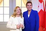 Mette Frederiksen (S) og den italienske regeringsleder Giorgia Meloni er gået forrest i forsøget på at få udvist flere kriminelle udlændinge. Foto: Piroschka Van De Wouw/Ritzau Scanpix