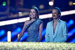 Victoria Swarovski og Michael Ostrowski var værterne til et af de kedeligste finaleshows i årevis. Foto: Tobias Schwarz/Ritzau Scanpix