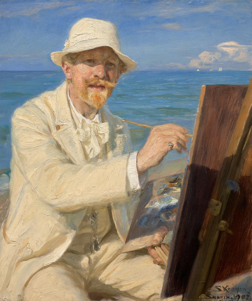 Selvportræt af P.S. Krøyer sætter verdensrekord på auktion
