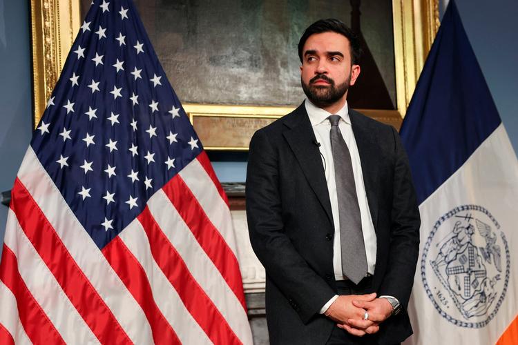 Borgmester i New York Zohran Mamdani siger, at der vil blive indledt en grundig efterforskning af hændelsen, så snart branden er slukket. Foto: Timothy A. Clary/Ritzau Scanpix