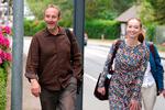 De radikales forhandlingsteam Lidegaard /Nawa er mødt op til det, der måske bliver slutspurten i Danmarks længste regeringsforhandlinger. Foto: Liselotte Sabroe/Ritzau Scanpix