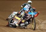 Den danske speedwaykører Michael Jepsen Jensen havde lørdag en stor aften i Manchester.  Foto: Matthew Childs/Ritzau Scanpix
