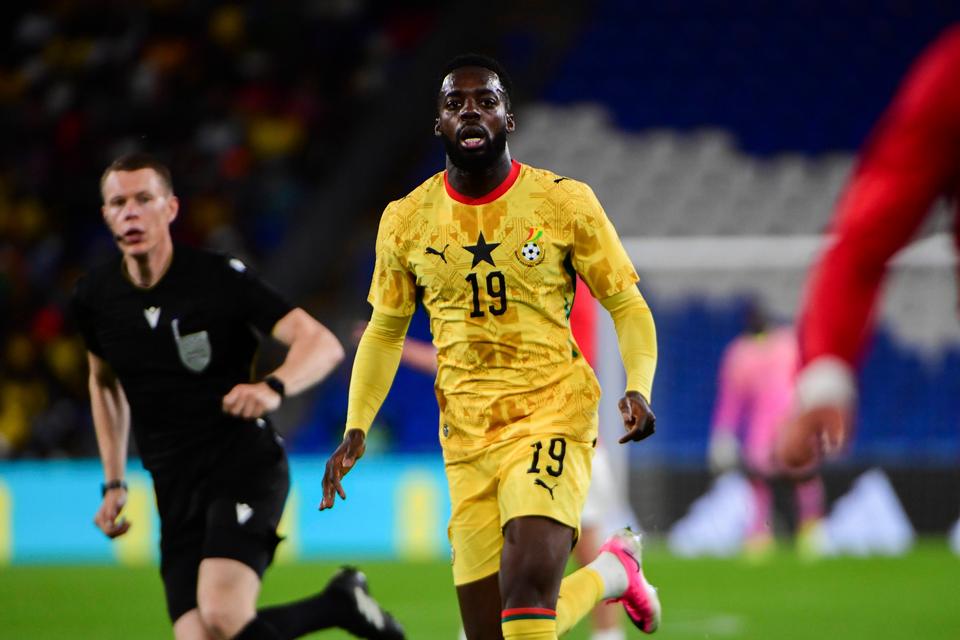 Inaki Williams spiller for Ghana og er bror til Nico Williams, der spiller for Spanien. Foto: Imago/aled Hopkins/Ritzau Scanpix