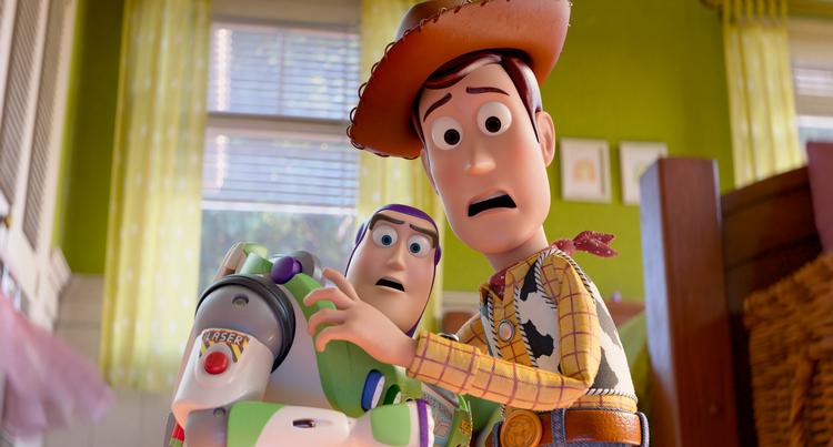 De gamle venner Buzz Lightyear og Woody mødes igen som kompagnoner og konkurrenter om Jessies gunst. Foto: The Walt Disney Studios