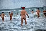 Vinterbaderfestival i Skagen januar 2017. Arkivfoto:  Jacob Ehrbahn