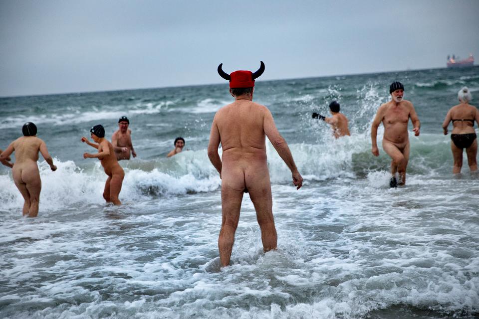 Vinterbaderfestival i Skagen januar 2017. Arkivfoto:  Jacob Ehrbahn