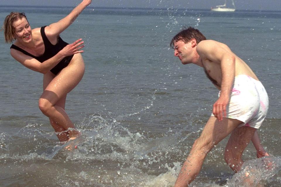 Sommerreportage fra stranden i Hornbæk. Arkivfoto:  Ole Buntzen