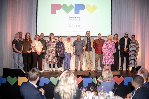 De 12 nominerede og seks prismodtagere blev hyldet ved prisfesten i Pressen. Foto: Janus Engel