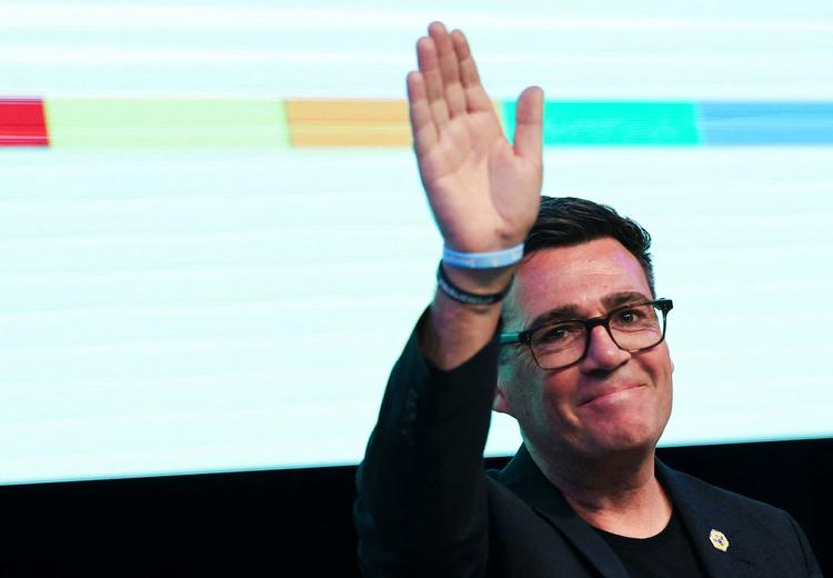   Andy Burnham, borgmester i Greather Manchesster for Labour, er nu kørt i stilling til at udfordre Keir Starmer på partiets formandspost.  Foto: Temilade Adelaja/Ritzau Scanpix