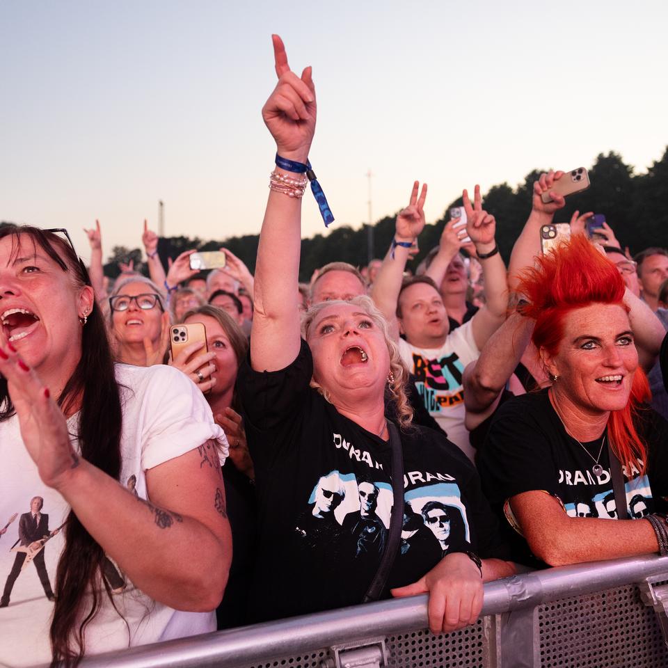 Publikum til Duran Duran.   Foto: Thomas Borberg