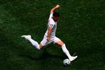 Den iranske spiller Alireza Jahanbakhsh under Irans kamp mod Belgien ved VM i fodbold. Foto: Dean Mouhtaropoulos / GETTY IMAGES NORTH AMERICA / Getty Images via AFP Foto: Dean Mouhtaropoulos/Ritzau Scanpix