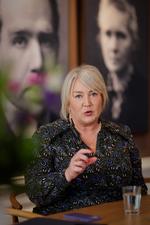 Det er fjerde år i træk, at Christina Egelund (M) er minister for de videregående uddannelser. I år er første gang, at  optaget på lærer- og sygeplejerskeuddannelsen ikke dykker.  Foto: Miriam Dalsgaard