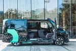 WeRides selvkørende minibus, Robotaxi GXR, bruger kameraer og lasersystemer – såkaldt LiDAR – til at orientere sig. LiDAR gør, at bilen kan se 600 meter frem i alle vejrforhold ifølge WeRide. Foto: PR-foto: WeRide