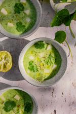 Grøn suppe er et dejligt og enkelt sommermåltid. Foto: Sara Galbiati