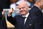 CAF bakker fuldtonet op om Gianni Infantino som præsident for Fifa. Foto: Dylan Martinez/Ritzau Scanpix