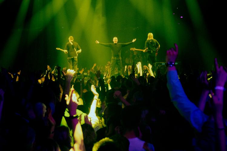 Det danske band The Minds of 99 med Niels Brandt i front giver koncert i Royal Arena i i marts  i København. Arkivfoto Loui Pedersen