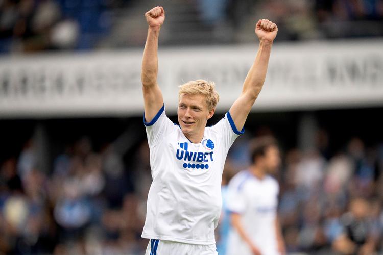    Birger Meling havde en rigtig god dag med to mål for FCK i kampen mod Randers FC, Foto: Bo Amstrup/Ritzau Scanpix