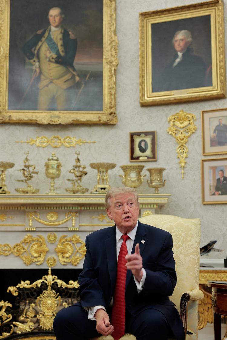 Den amerikanske præsidents popularitet har taget et gevaldigt dyk, men hans mest trofaste støtter holder trods alt fast.  Foto: Kylie Cooper/Ritzau Scanpix