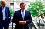 Canadas handelsminister, Dominic LeBlanc, forlader forhandlingerne med USA uden resultat. Foto: Amid Farahi/Ritzau Scanpix