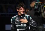 Den 20-årige Mercedes-kører Kimi Antonelli er godt på vej til at blive den yngste kører nogensinde til at vinde Formel 1-titlen. Foto: Albert Gea/Ritzau Scanpix