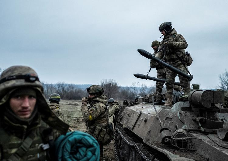 Ukrainske soldater nær Lyman. Arkivfoto: Stringer