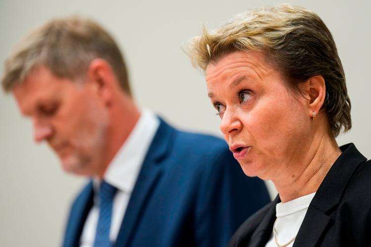 Tidligere på ugen kom det på et pressemøde frem, at Telenor var blevet sigtet af norsk politi for medvirken til forbrydelser mod menneskeheden. Foto: Fredrik Varfjell/Ritzau Scanpix