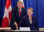 US President Donald Trump, Danish Prime Minister Mette Frederiksen and Greenland Prime Minister Jens-Frederik Nielsen (not pictured) attend a trilateral signing event regarding a deal on Greenland's security, during the 81st United Nations General Assembly (UNGA), in New York City, US, September 22, 2026. REUTERS/Kylie Cooper Foto: Kylie Cooper/Ritzau Scanpix