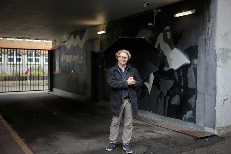Oscar Tønsberg Hoffmann, forperson for Danske Gymnasieelevers Sammenslutning, tager kraftig afstand fra 81.000 hjemmeboende studerende Foto: Miriam Dalsgaard