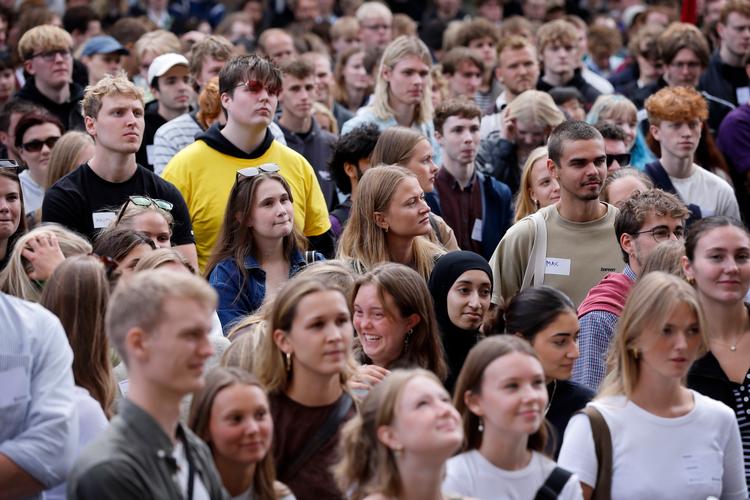 Nye studerende bydes velkommen ved Københavns Universitet sidste år. Foto: Jens Dresling