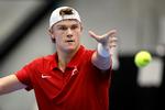 Holger Rune leverede en fornem præstation fornylig i Davis Cup-opgøret mod Bulgarien, men i sit comeback på ATP-touren i Tokyo var spillet mindre prangende. Foto: Jens Dresling