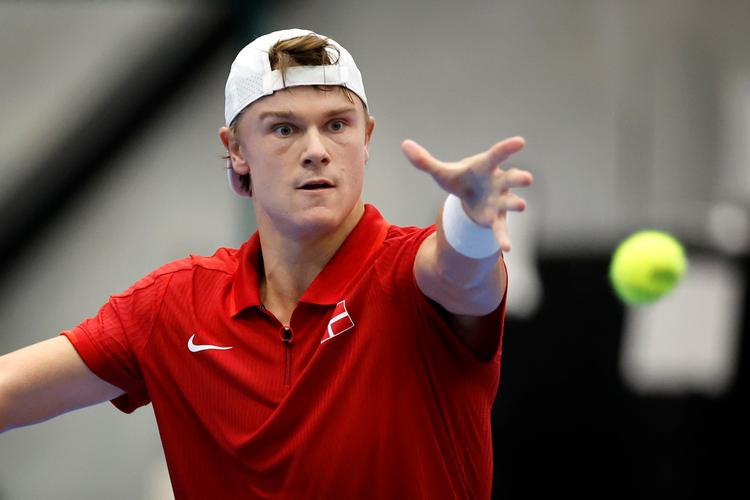 Holger Rune leverede en fornem præstation fornylig i Davis Cup-opgøret mod Bulgarien, men i sit comeback på ATP-touren i Tokyo var spillet mindre prangende. Foto: Jens Dresling