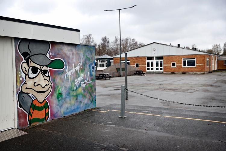 På Agedrup Skole udenfor Odense. har flere end hundrede forældre tidligere sendt et bekymringsbrev til kommunen om voldsomme hændelser på skolen.  Foto: Jens Dresling