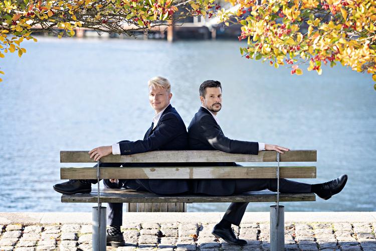 De to Kina-eksperter Mads Vesterager Nielsen (t.v.) og Casper Wichmann står bag den første uafhængige tænketank i Danmark om Kina.. Foto: Martin Lehmann