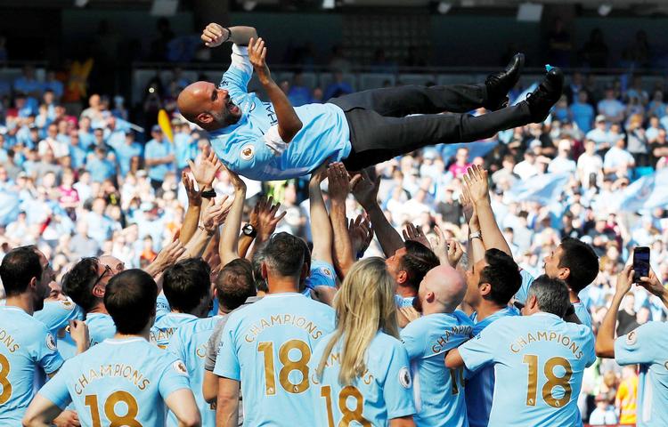 Tidligere på ugen fandt en kommission nedsat af Premier League Manchester City skyldig i 114 af 115 anklagepunkter i en sag om at have snydt sig til økonomiske fordele. Foto: Carl Recine/Ritzau Scanpix