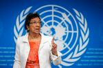 Som formand for den uafhængige internationale undersøgelseskommission af de besatte palæstinensiske områder har Navi Pillay været med til at konkludere, at Israel har begået folkedrab i Gaza. Foto: Fabrice Coffrini/Ritzau Scanpix