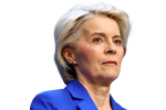 EU-Kommissionsformand Ursula von der Leyen tager imod spørgsmål efter EU-topmøde, hvor hun modtog klare instrukser fra stats- og regeringscheferne om at udvikle stærke handelsværktøjer for at beskytte EU's indre marked. Foto: Yves Herman/Ritzau Scanpix