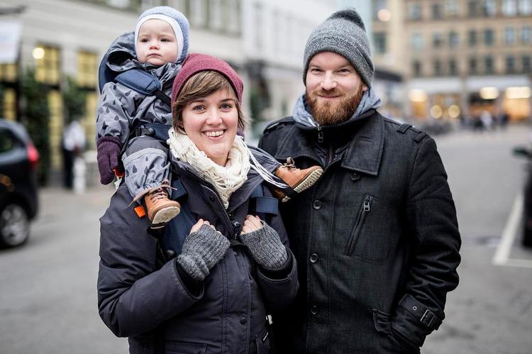 Familien Sterkenburg-Haldin går ind for en billig og bæredygtig jul. Fotograf: Ivan Riordan Boll 