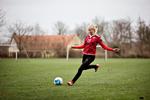 Som professionel fodboldspiller på det svenske hold FC Linköbing ser Pernille Harder mest sin familie hjemme i Danmark i julen. Arkivfoto: Astrid Dalum 