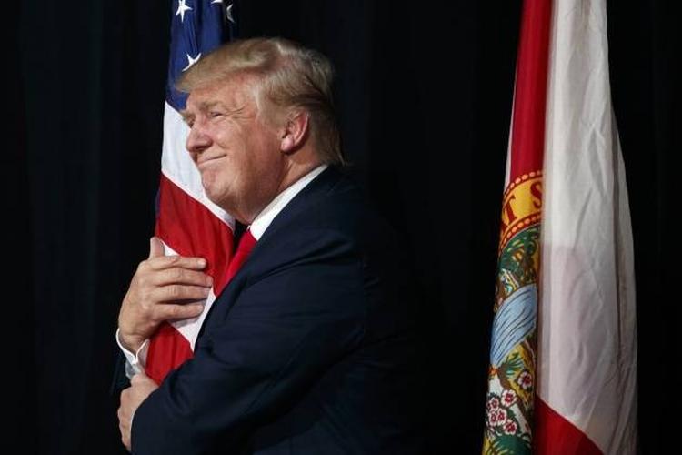 Donald Trump glæder sig åbenlyst til at være den, der tegner USA's rolle i verden. 