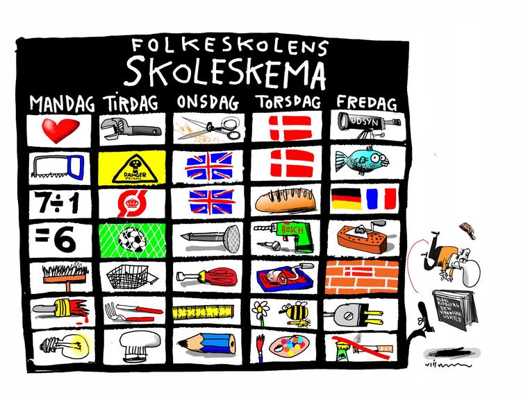 Tegning: Jørn Villumsen (arkiv)  